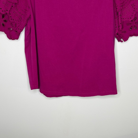 Chico's Fuchsia Blouse Size XL - Picture 3 of 6